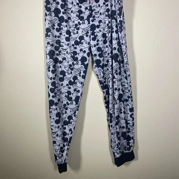 Disney Pants Womens Size XL Grey Black Mickey Mouse Loungewear Drawstrings! - Picture 5 of 5